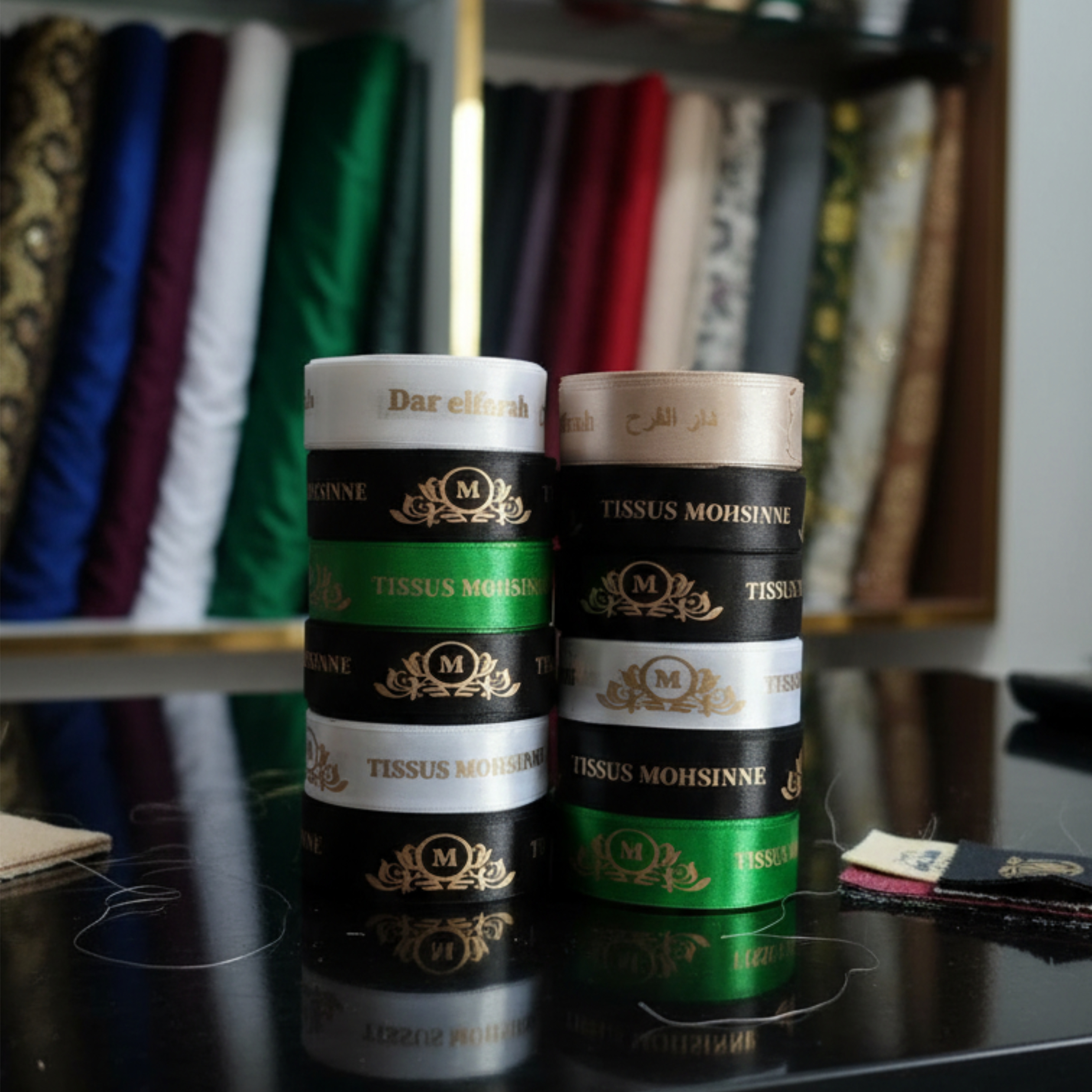 ساتان مخصص للعلامات التجارية